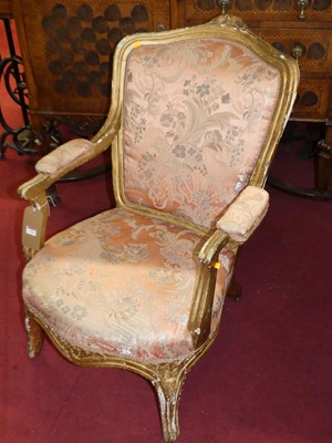 Lot 1314 - An early 20th century provincial French gilt...