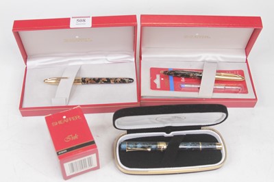 Lot 508 - A Sheaffer fountain pen, having 18ct gold nib,...