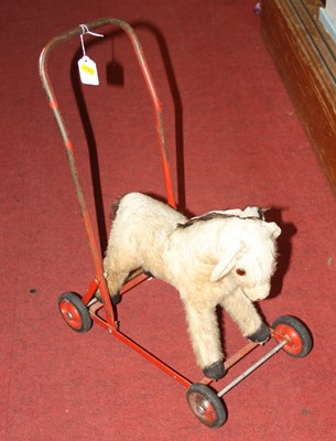 Lot 662 - A child's pull-along toy donkey, height 52cm