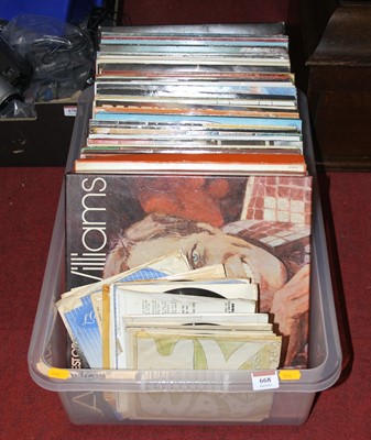 Lot 668 - A box of vintage vinyl records to include...