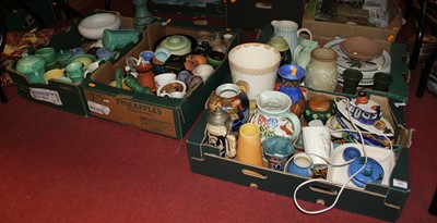 Lot 681 - Four boxes of ceramics to include Devon...