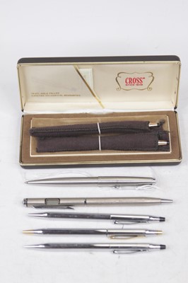 Lot 512 - A 14ct gold plated Cross ballpoint pen with...