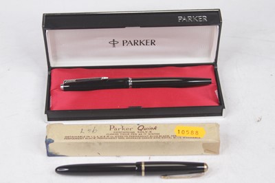 Lot 515 - A Parker Slimford fountain pen having a 14ct...