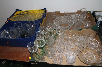 Lot 698 - Four boxes of glassware, to include a set of...
