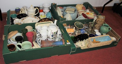 Lot 701 - Four boxes of ceramics and glassware, to...