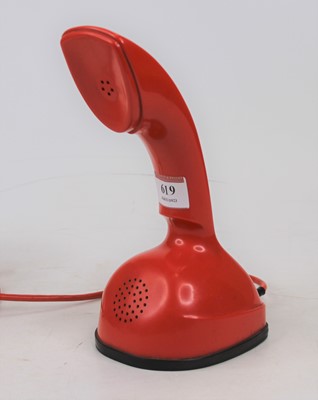Lot 619 - A vintage Ericsson Cobra rotary telephone,...