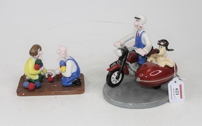 Lot 621 - A Coalport characters Wallace & Gromit figure...