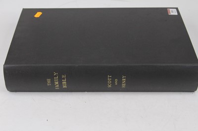 Lot 595 - An early 19th century family Bible, later...