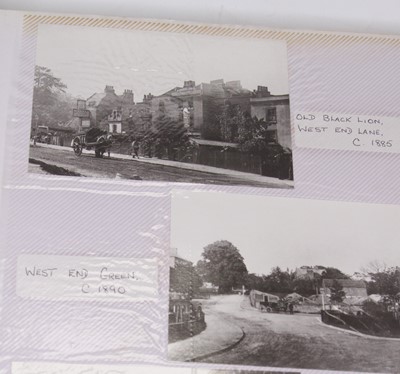 Lot 604 - An album of reproduction postcards, mainly...