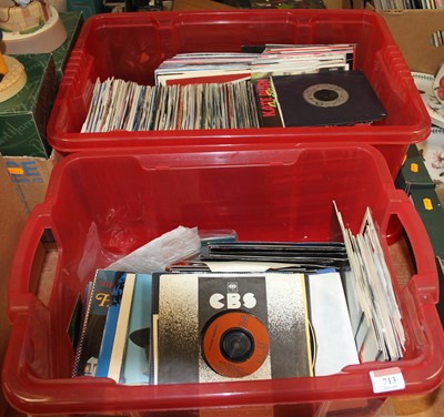 Lot 713 - A large collection of vintage 7" singles to...