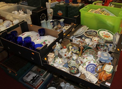 Lot 720 - Three boxes of ceramics and glassware, to...
