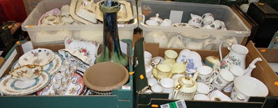 Lot 723 - Two boxes of ceramics, to include a Royal...