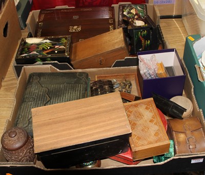 Lot 724 - Two boxes of miscellaneous items, to include...