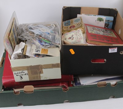 Lot 548 - A Schoolboy stamp collection loose and in...