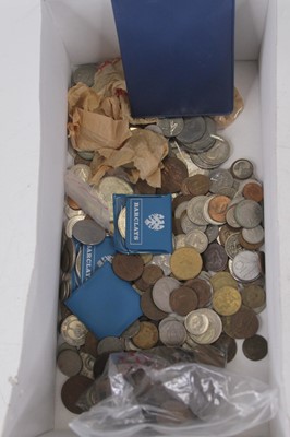 Lot 563 - A collection of miscellaneous coins and bank...