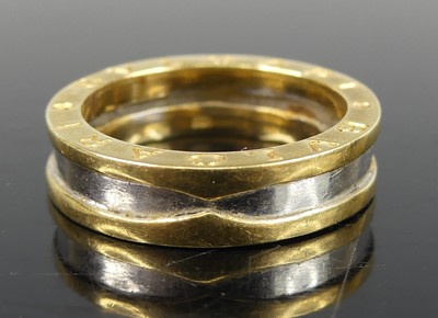 Lot 2685 - A Bulgari yellow and white metal B.01 ring,...