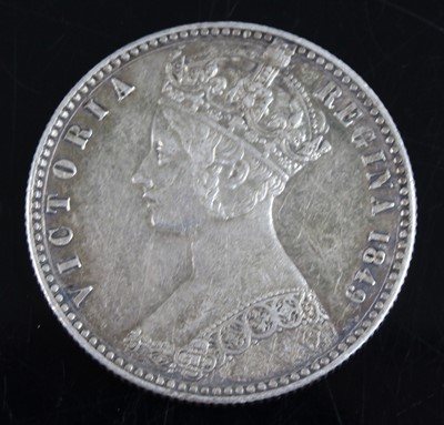 Lot 2050 - Great Britain, 1849 florin, Victoria Godless...