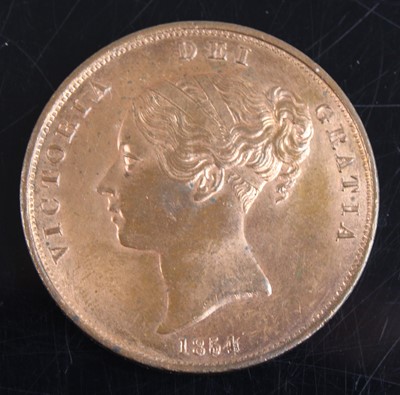 Lot 2086 - Great Britain, 1854 copper penny, Victoria...