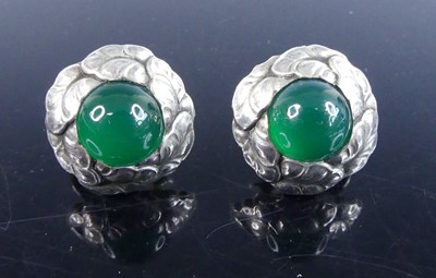 Lot 577 - Georg Jensen (1866-1935) - a pair of sterling...