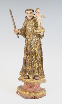Lot 2309 - Saint Anthony and the Christ Child - 18th...