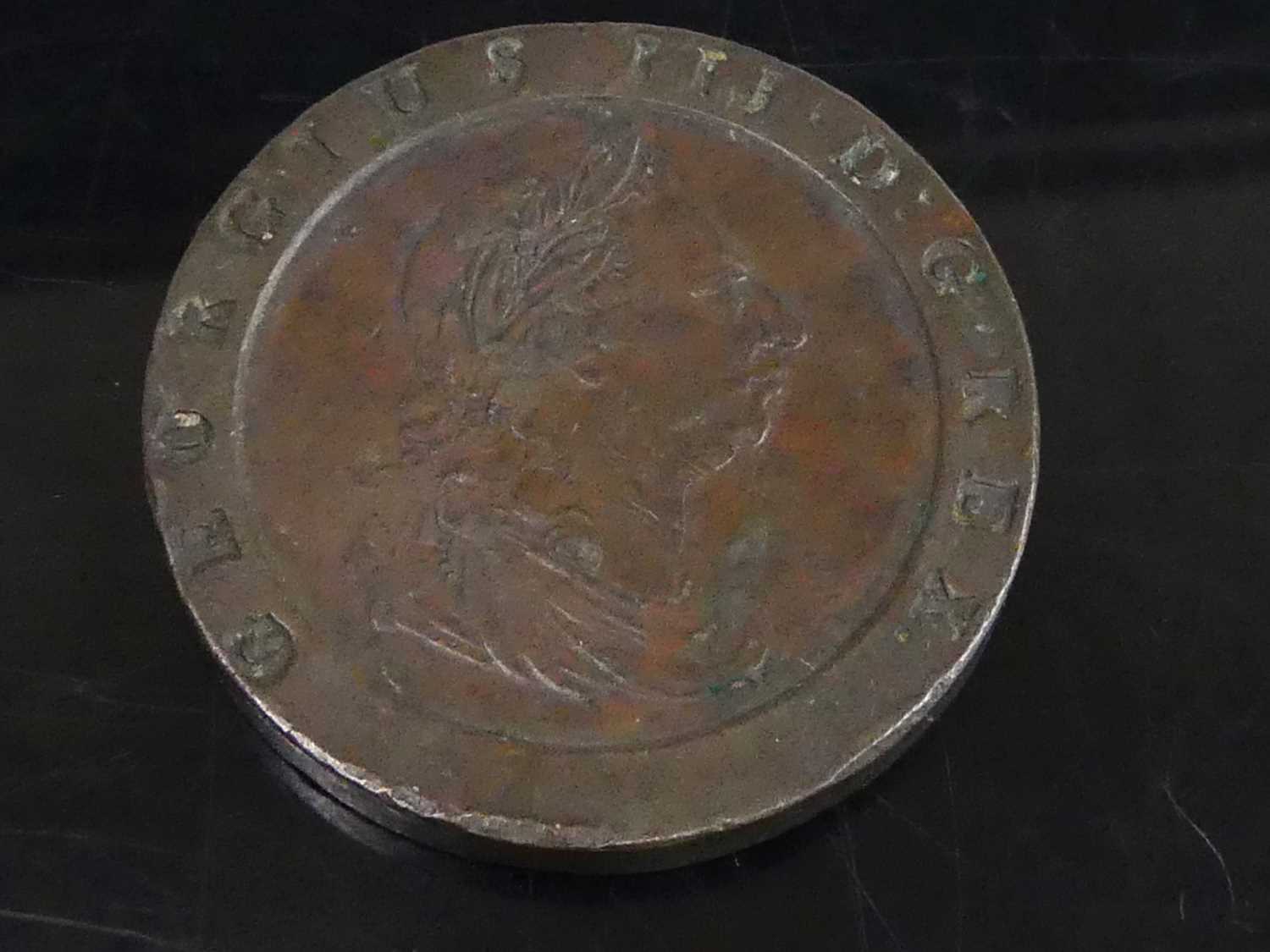 Lot 2040 - Great Britain, 1797 cartwheel two penny, Soho...