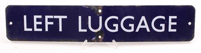 Lot 10 - A BR eastern region original blue enamel sign "...