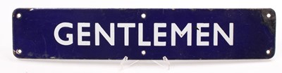 Lot 12 - A BR eastern region original blue enamel sign "...