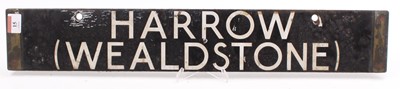 Lot 15 - A Londen underground enamel destination board...