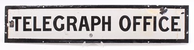 Lot 17 - An original white enamel sign marked...