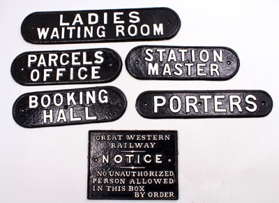 Lot 36 - A collection of resin replicas of cast iron...