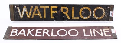 Lot 37 - 2x London Underground coach boards. 1x...