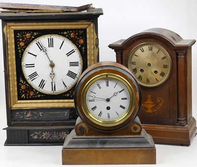 Lot 49 - A Victorian walnut and ebonised cased drum...