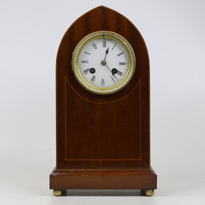 Lot 41 - An Edwardian mahogany and pearwood strung...