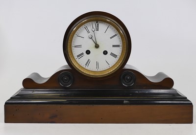 Lot 52 - A Victorian walnut and ebonised drum head...