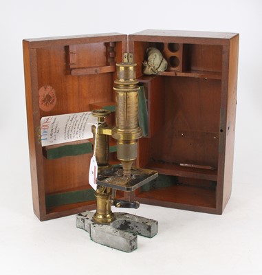 Lot 8 - A 19th century lacquered brass and iron...