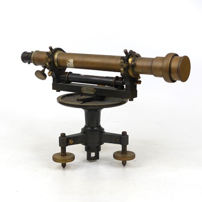 Lot 26 - A 19th century German lacquered brass surveyor'...