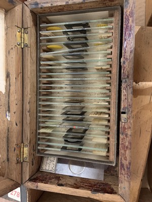 Lot 67 - A late 19th/early 20th century pine case...