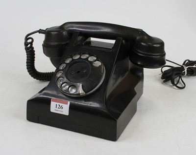 Lot 126 - An early 20th century black cased Rotary...