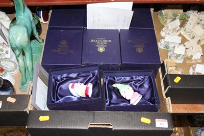Lot 162 - A collection of Royal Worcester figural candle...