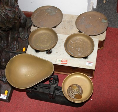 Lot 186 - A set of Victorian marble topped mahogany...