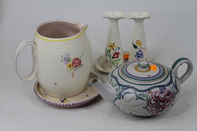Lot 584 - A collection of Poole pottery, to include a...