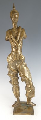 Lot 666 - Modern British school - a large bronze figure...