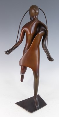 Lot 670 - Contemporary school - a large patinated bronze...