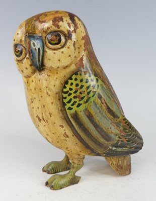 Lot 633 - 20th century school - a carved and polychrome...