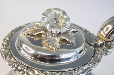 Lot 2098 - A Victorian silver teapot, of squat baluster...