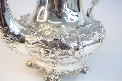 Lot 2098 - A Victorian silver teapot, of squat baluster...