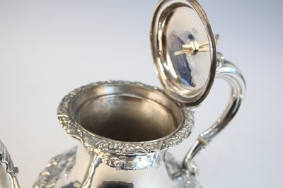 Lot 2098 - A Victorian silver teapot, of squat baluster...