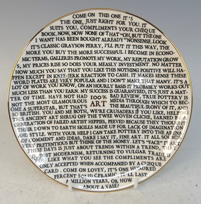 Lot 537 - Grayson Perry (b.1960) - 100% Art, a ceramic...