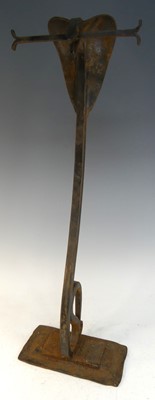Lot 636 - In the manner of Edgar Brandt - a wrought iron...