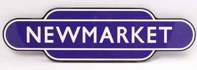 Lot 76 - A reproduction Newmarket Railway Station totem...